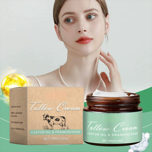 🌿 Organic tallow balm with castor oil and frankincense for natural skin care and moisturizing ✨ 