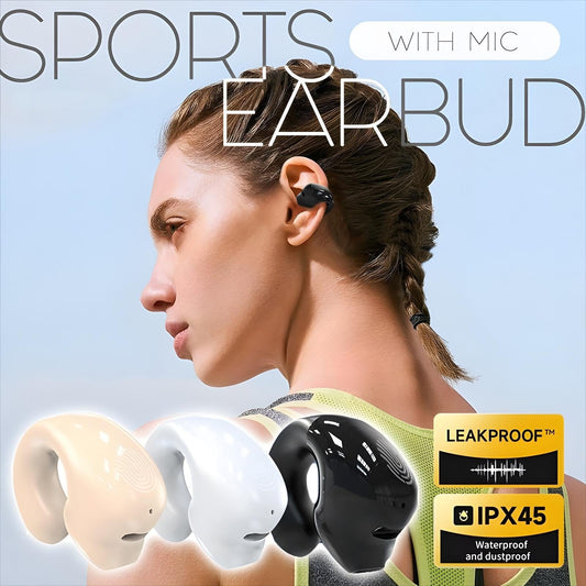 Waterproof wireless sports earphones with microphone