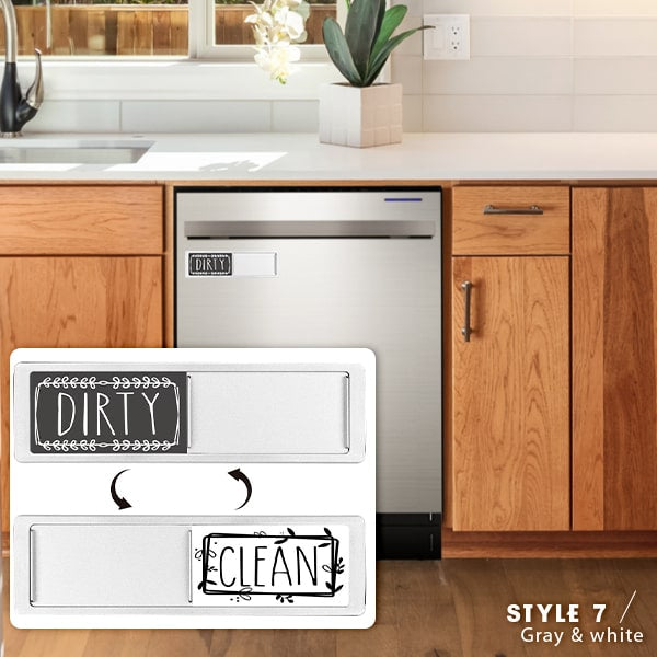 Magnetic sign for dishwasher cleaning