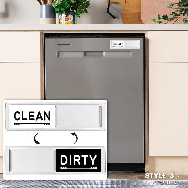Magnetic sign for dishwasher cleaning