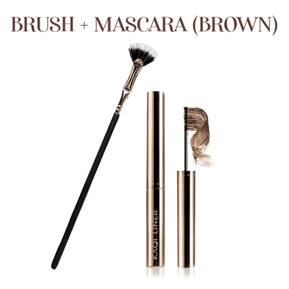 Fan-shaped angled brush