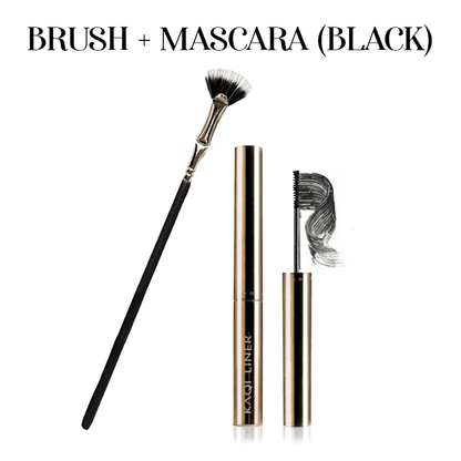 Fan-shaped angled brush