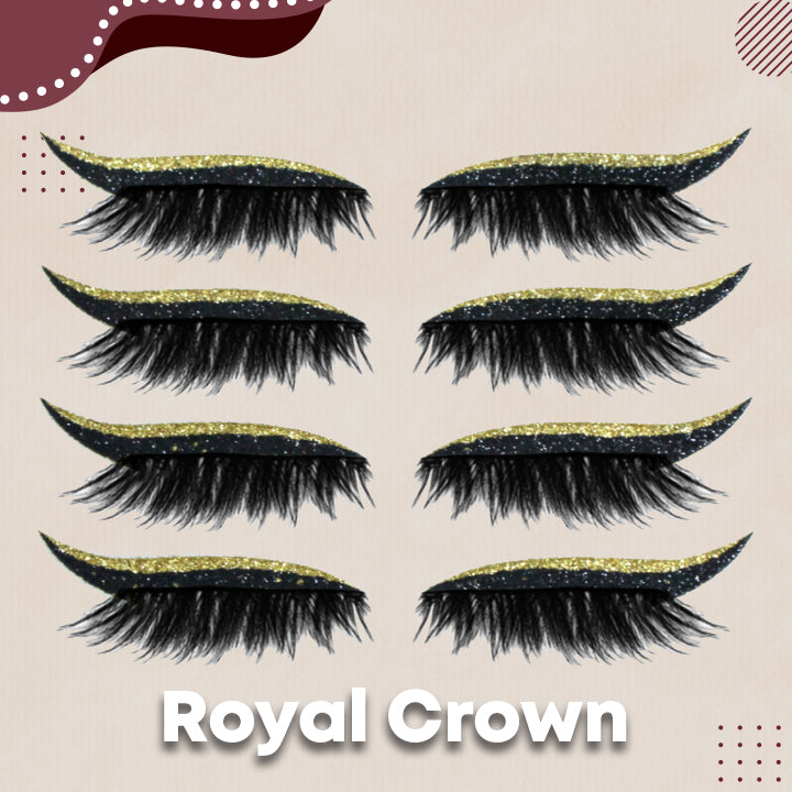 Reusable eyeliner and adhesive eyelashes