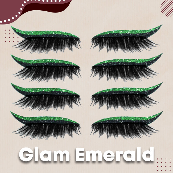 Reusable eyeliner and adhesive eyelashes