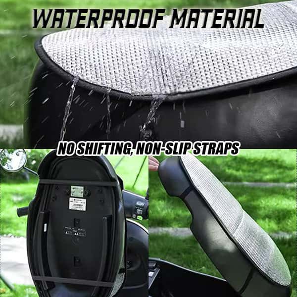 Heat-blocking motorcycle seat cover