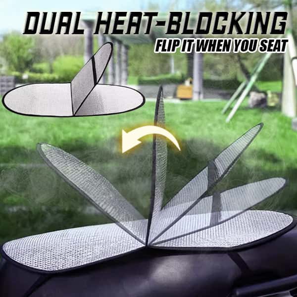 Heat-blocking motorcycle seat cover