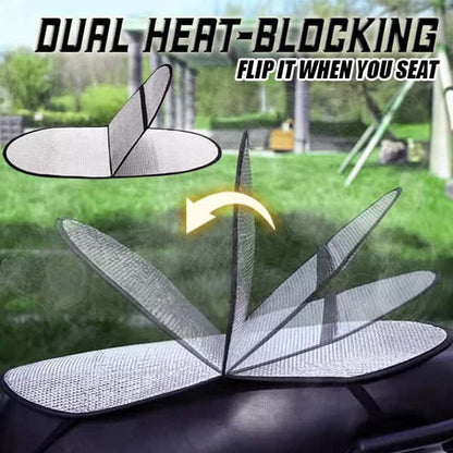 Heat-blocking motorcycle seat cover