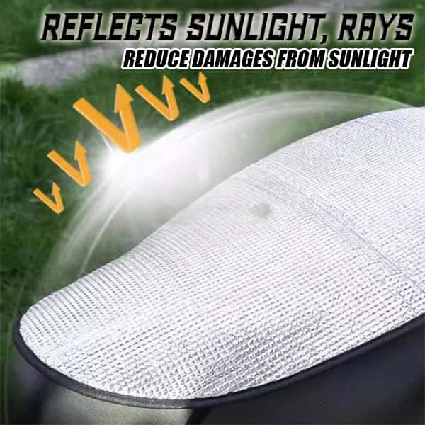 Heat-blocking motorcycle seat cover