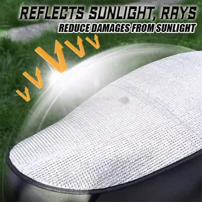 Heat-blocking motorcycle seat cover