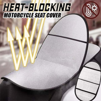 Heat-blocking motorcycle seat cover